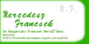 mercedesz francsek business card